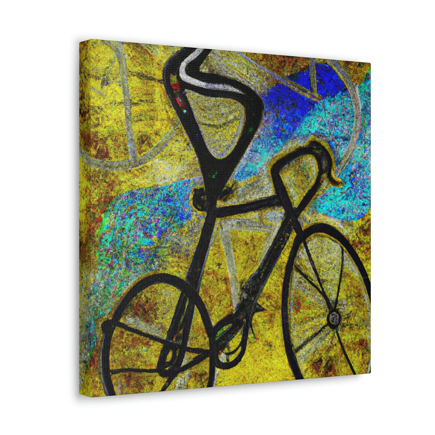 "Biking The Open Road" - Canvas