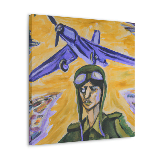 "Aviator in Expressionism". - Canvas