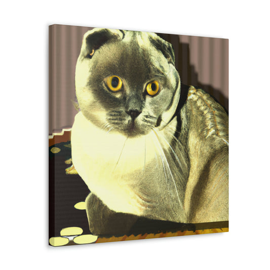 Gilded Feline Splendor - Canvas