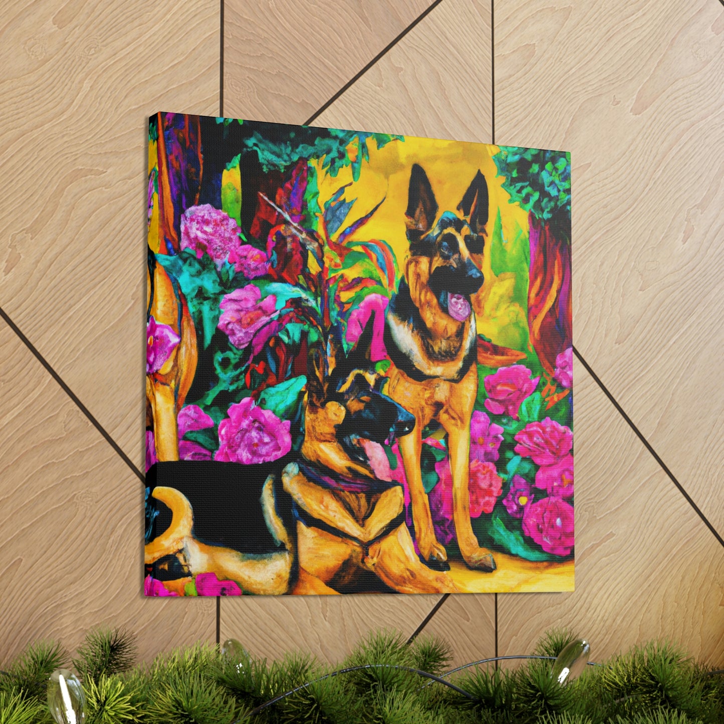 "Guardian Shepherd in Deco" - Canvas