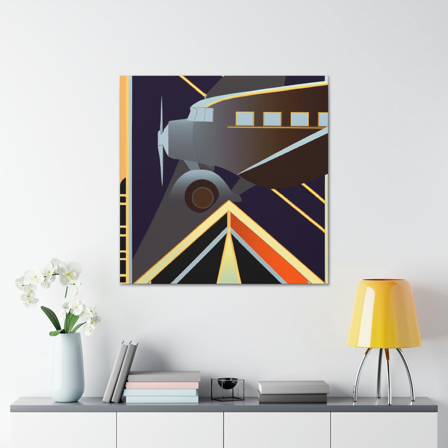 "Aerial Art Deco Dream" - Canvas