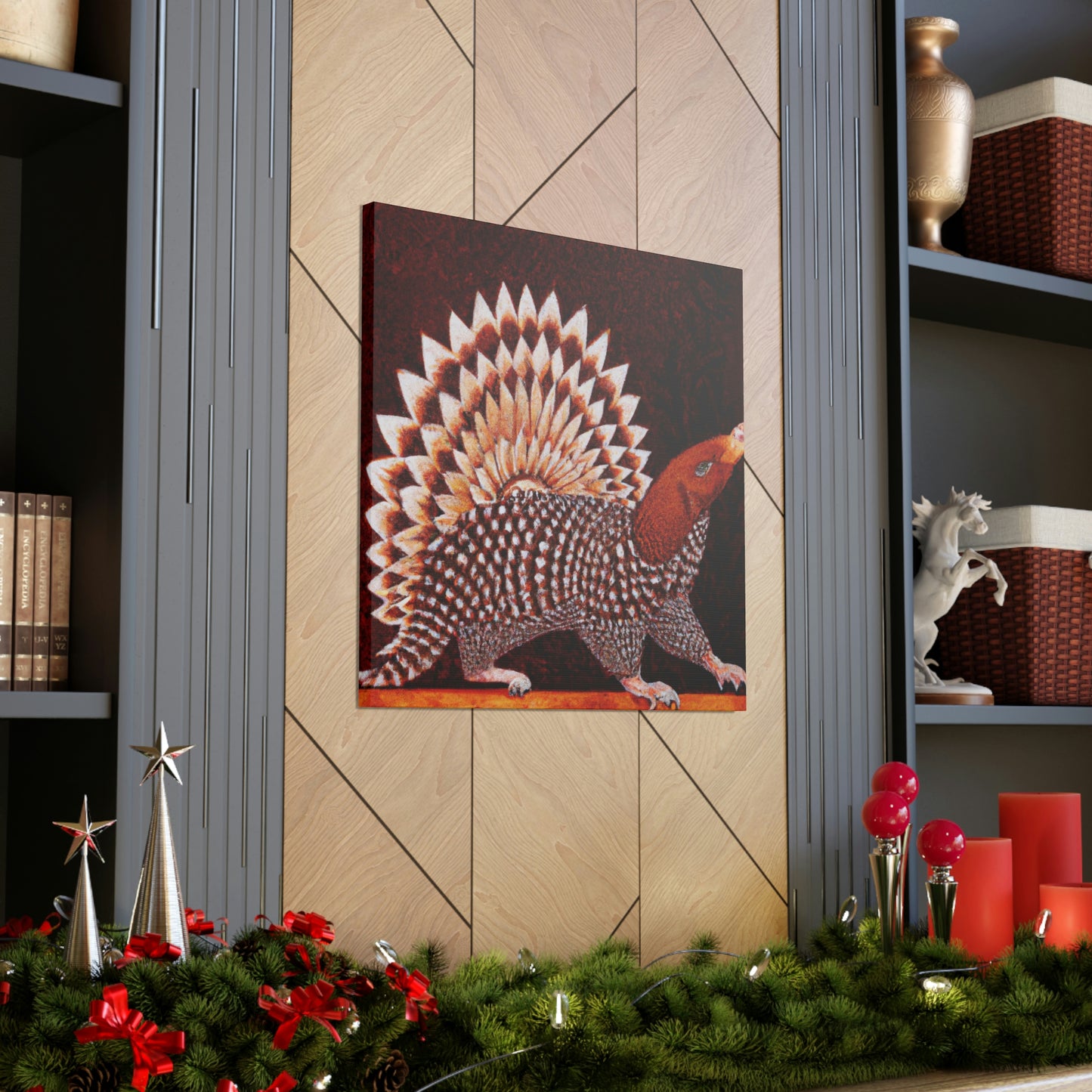 Gleaming Art Deco Pangolin - Canvas