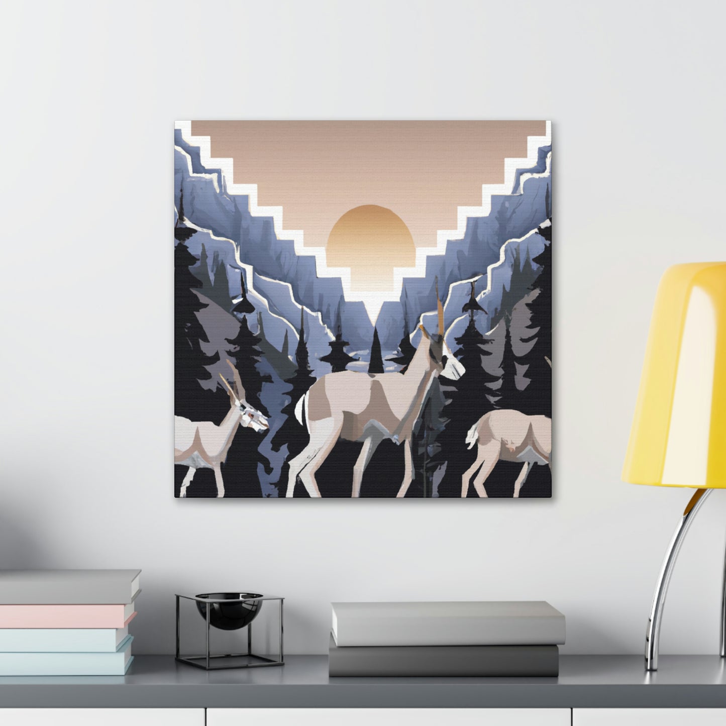 "Chamois Gleaming Symphony" - Canvas