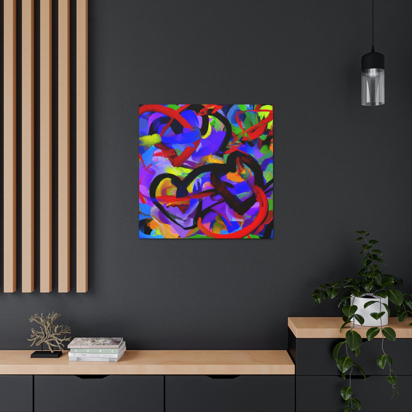 “Hearts Intertwined” - Canvas