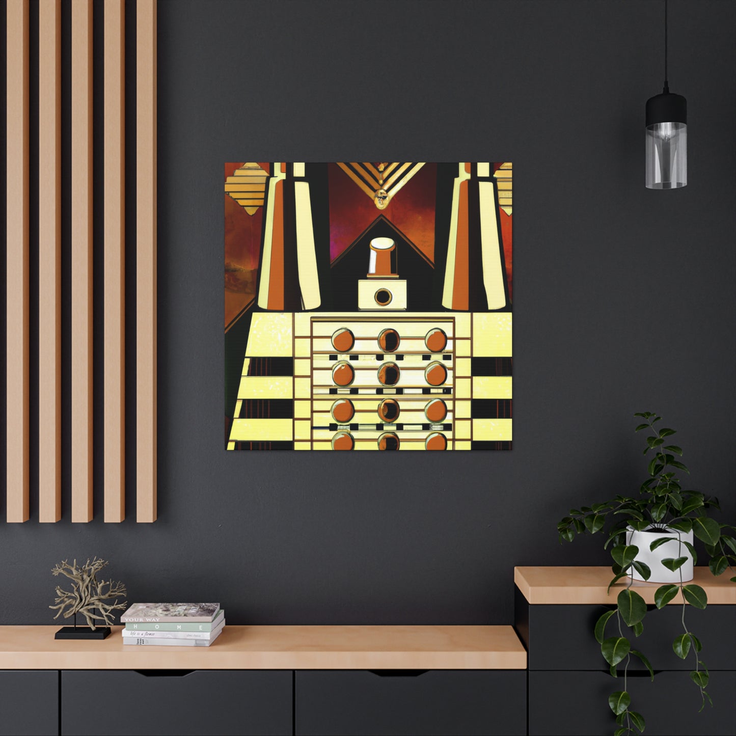 "Deco's Musical Fusion" - Canvas