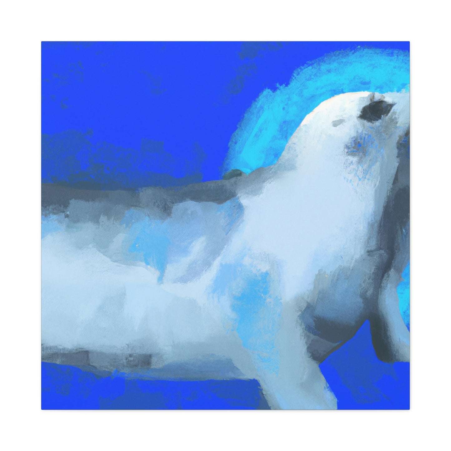 "Harp Seal in Expressionism" - Canvas