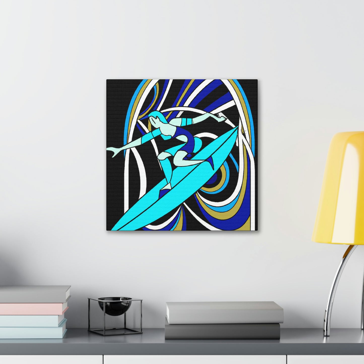 Riding the Surf Wave - Canvas