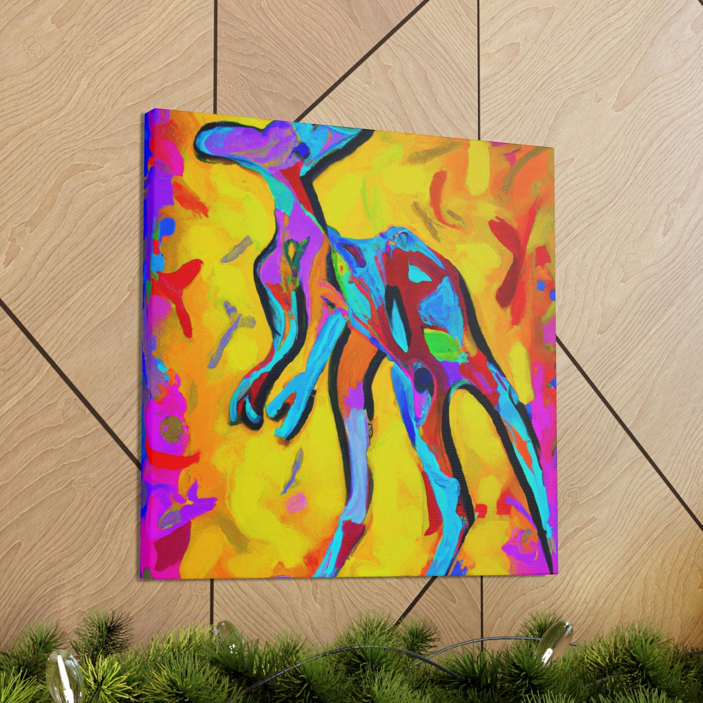 Kangaroo's Expressionist Dance - Canvas