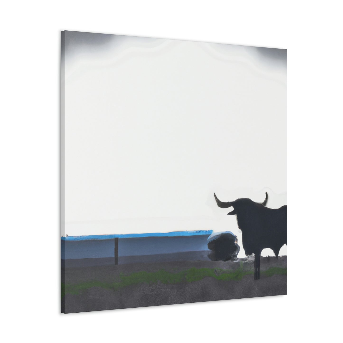 Lone Texas Longhorn - Canvas