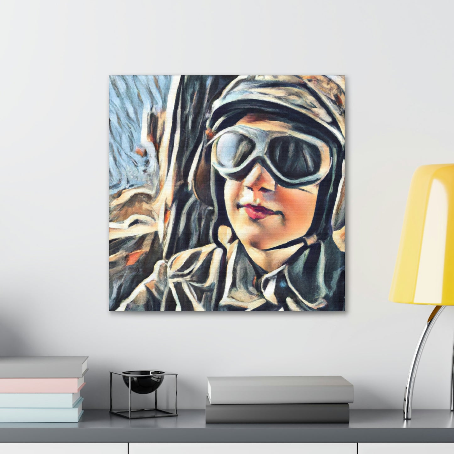 "Blue Skies, Navy Pilot" - Canvas