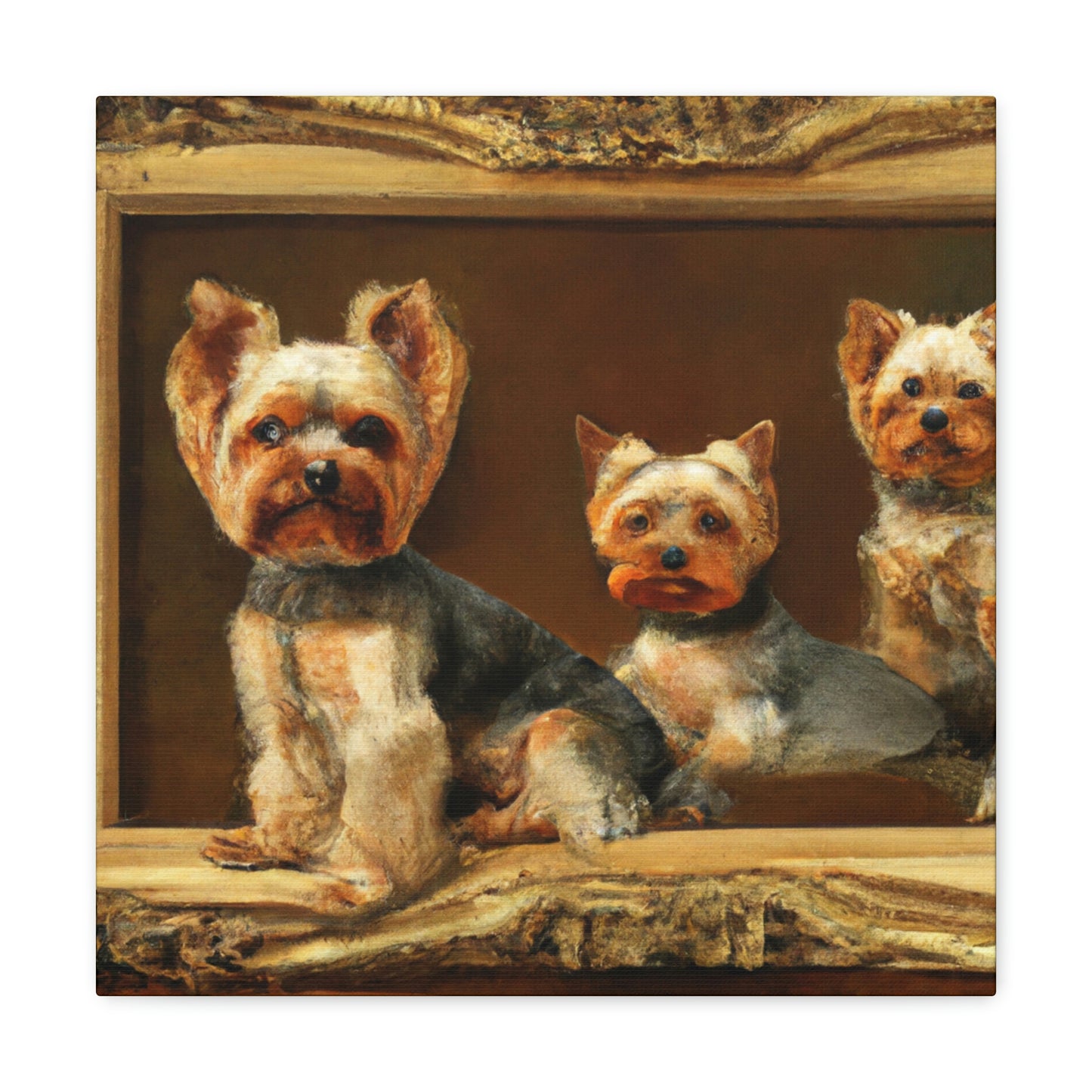 Yorkshire Terrier Symmetry - Canvas