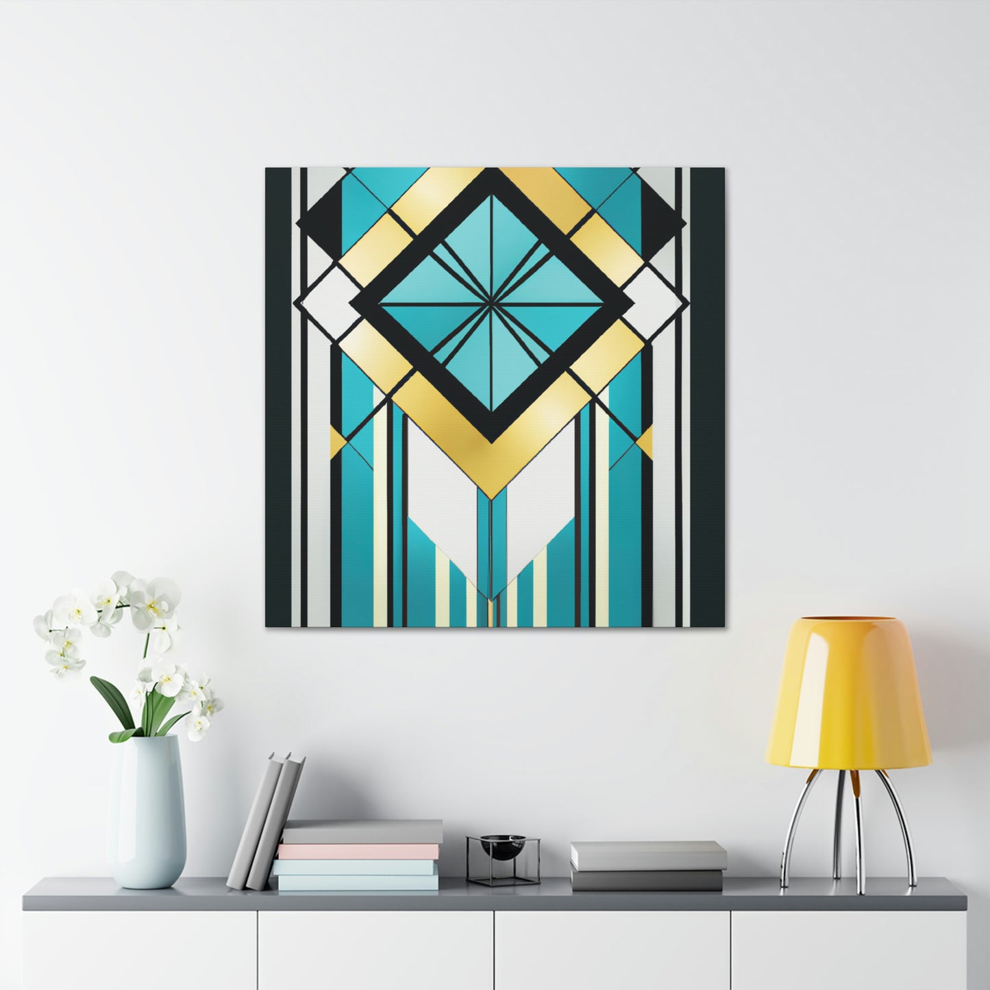 "Dazzling Deco Splendor" - Canvas