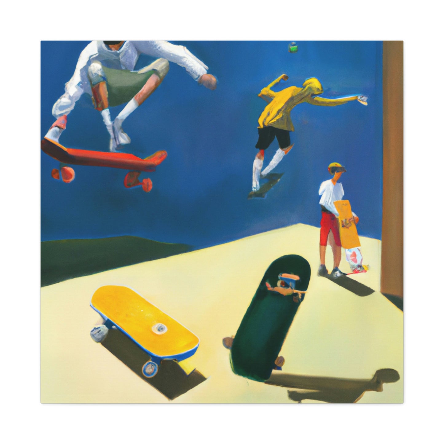 Skateboarding Dreamscape - Canvas