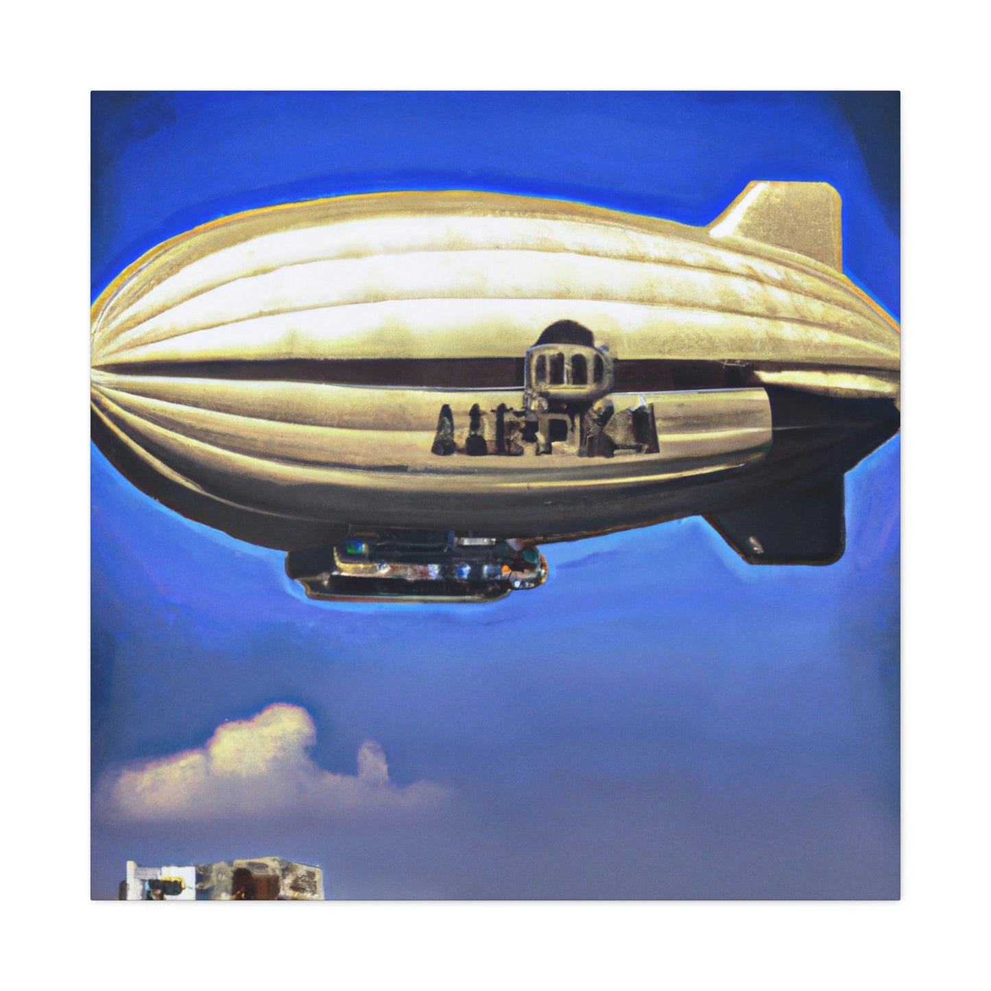 "Blimp in the Sky" - Canvas
