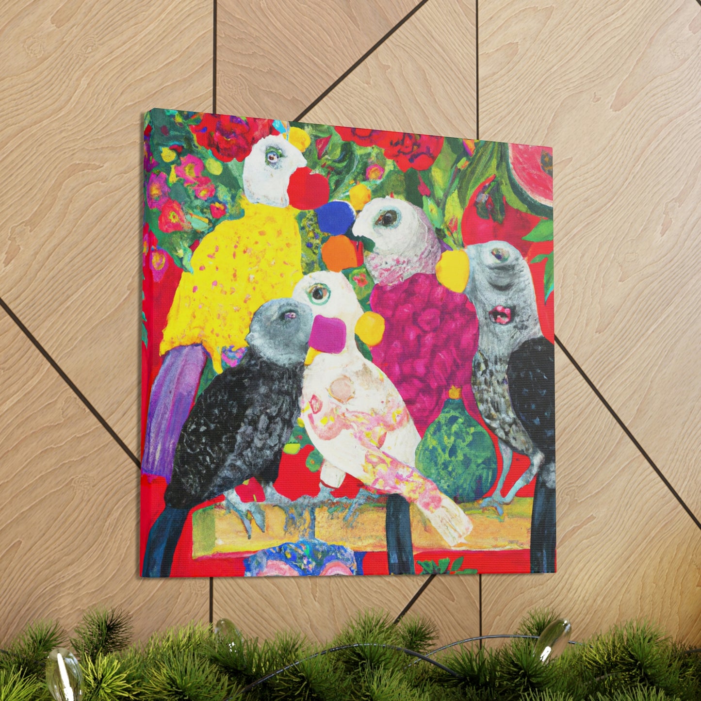 African Greys Adored - Canvas