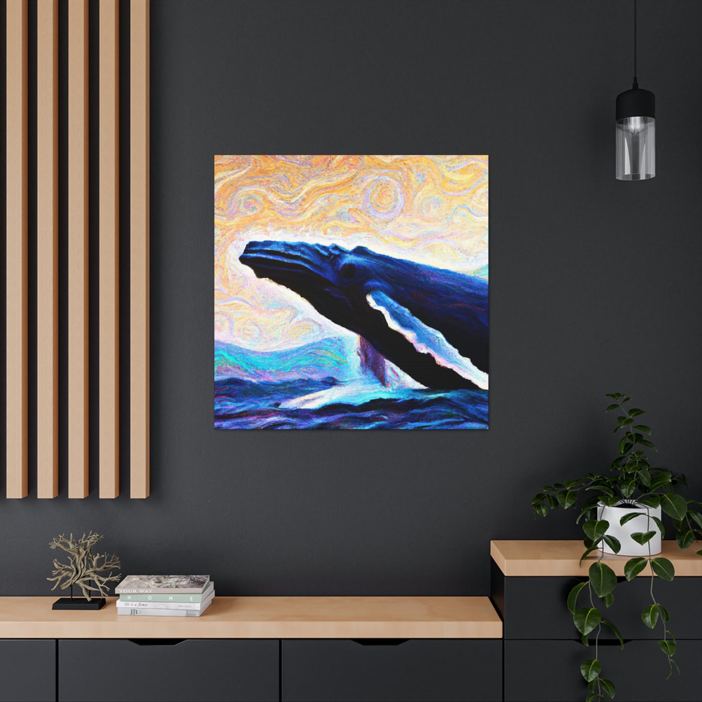 "Humpback Whale Enchantment" - Canvas