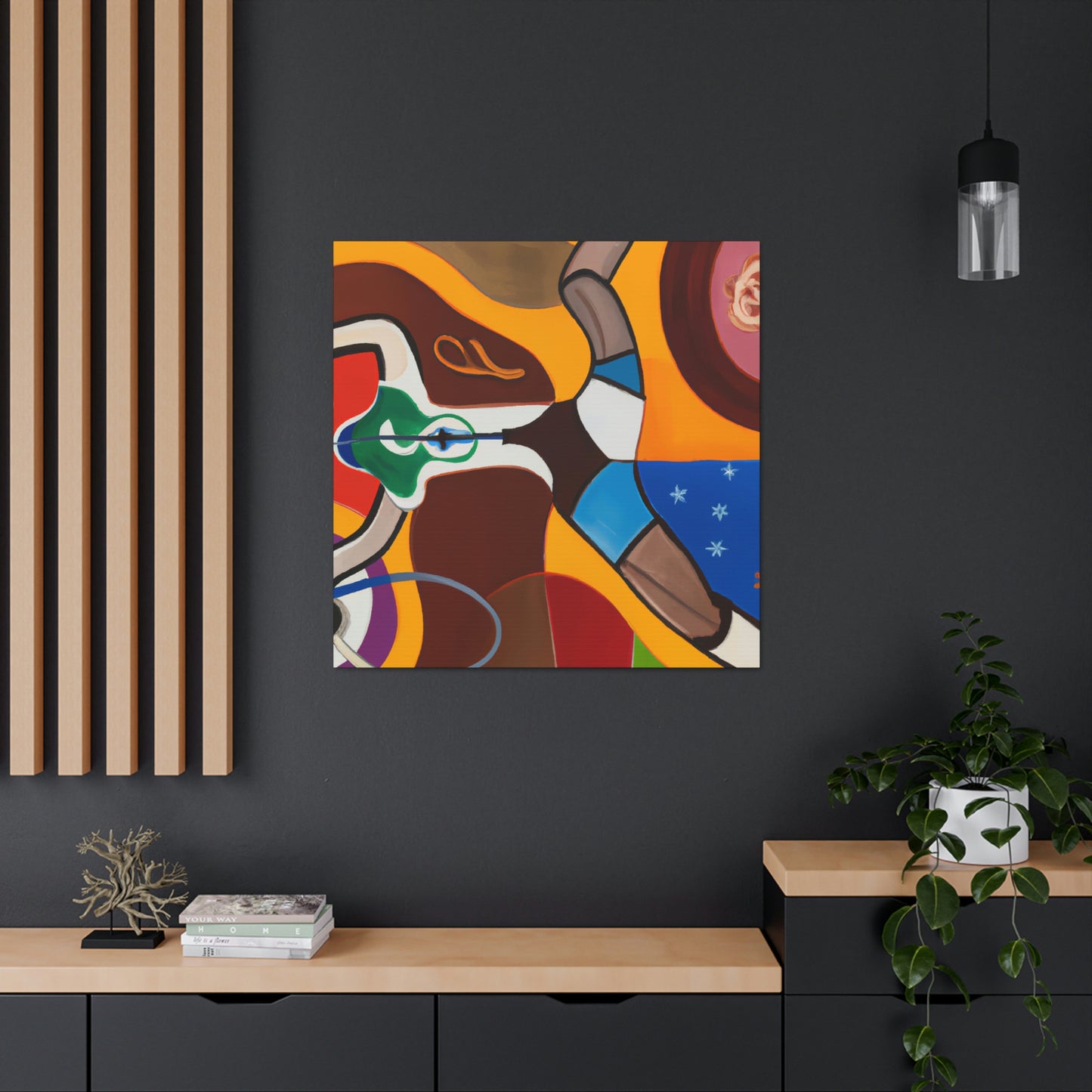 Hockey in Art Deco - Canvas