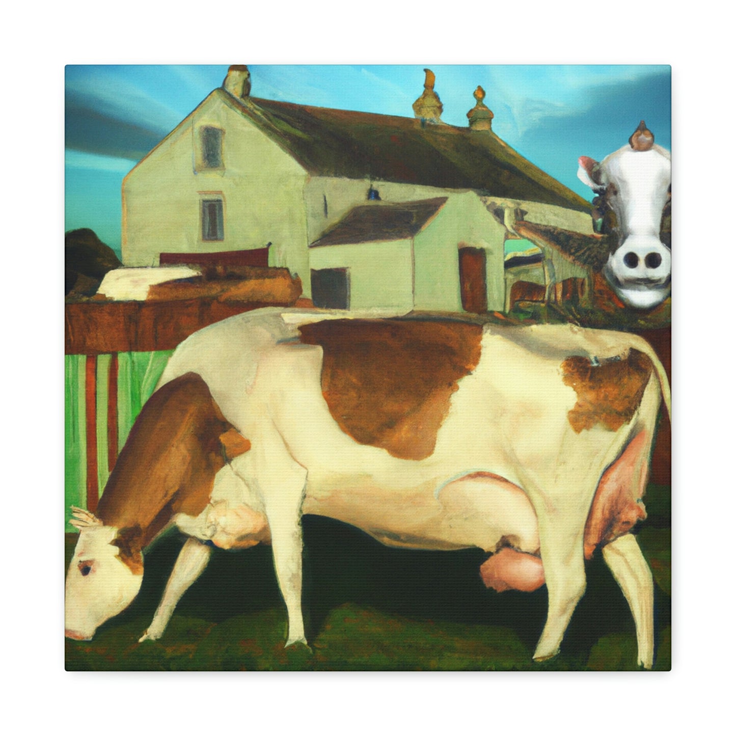 "Cow on the Pasture" - Canvas