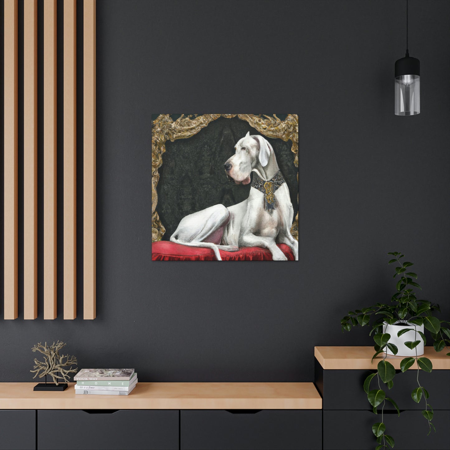 Great Dane in Rococo - Canvas