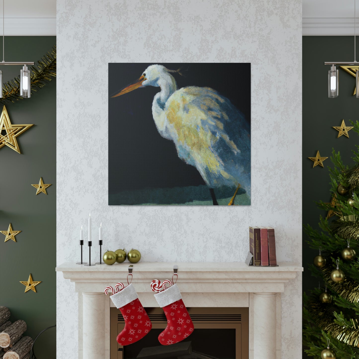 Snowy Egret Serenity - Canvas