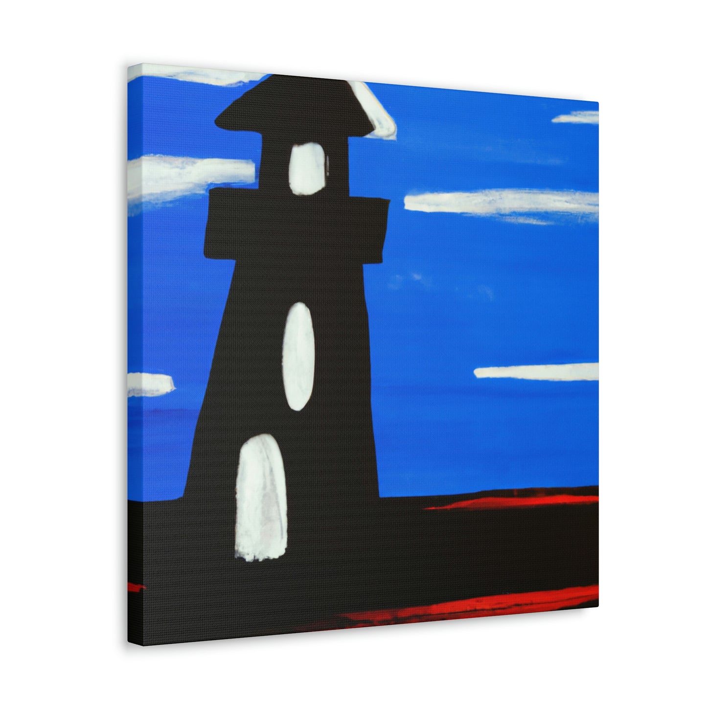 "Lighthouse in Monochrome" - Canvas