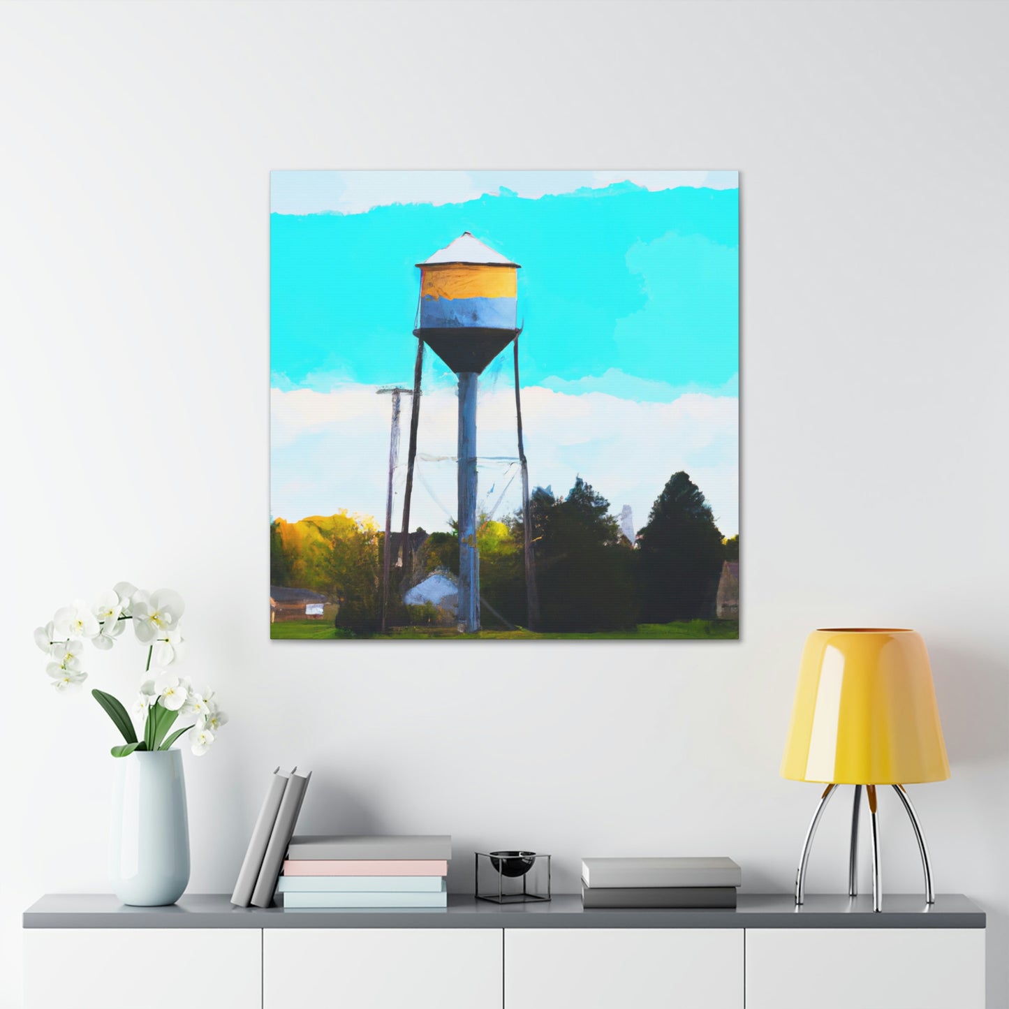 Aquatic Tower Wonder - Canvas