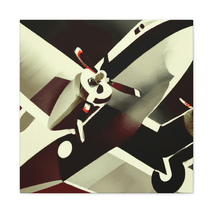 "Flight Over Deco City" - Canvas