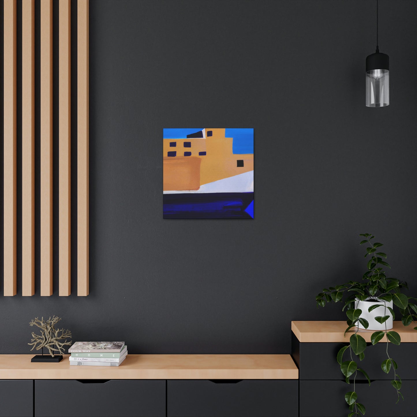 Ferry Minimalism Painting - Canvas