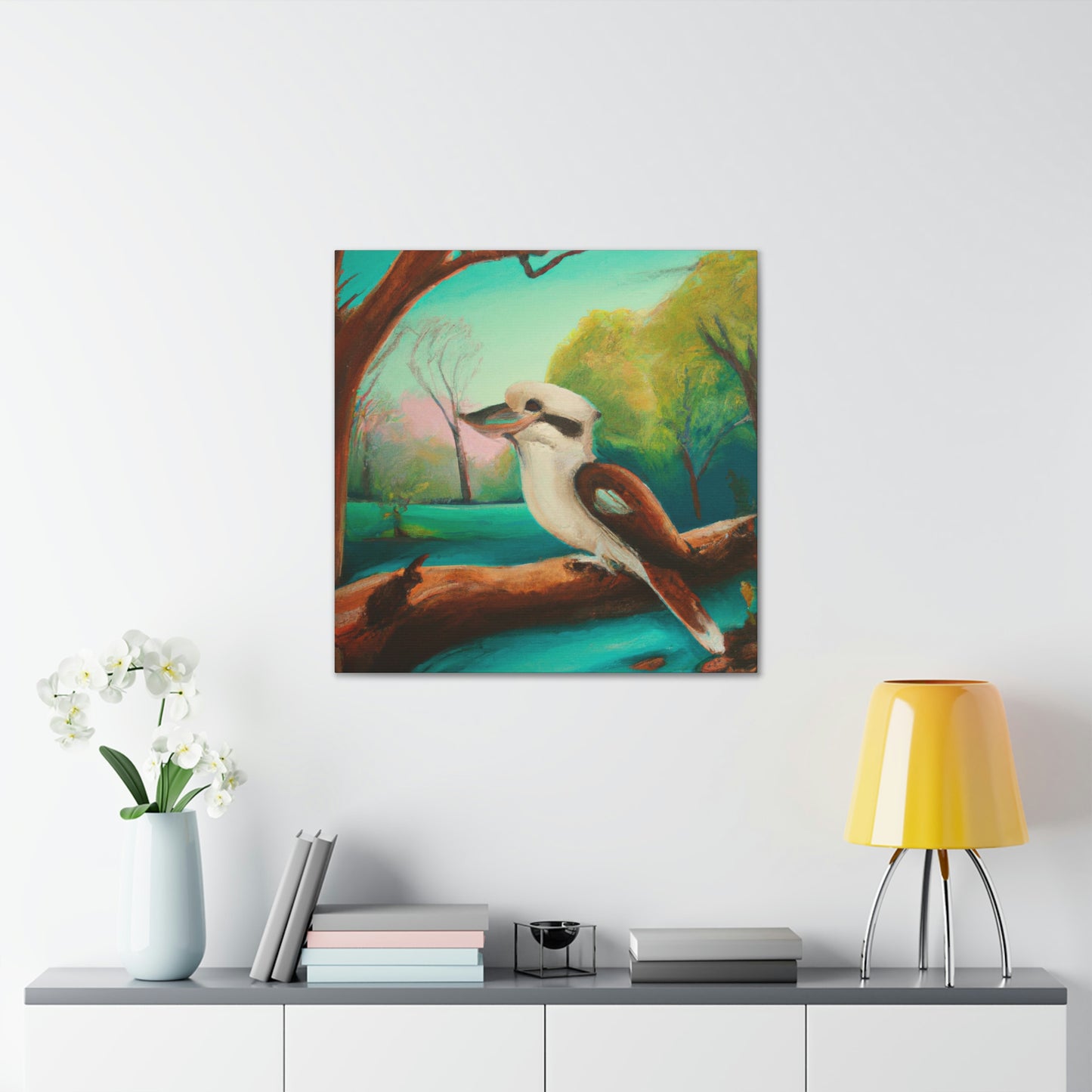 Kookaburra's Majesty Painting - Canvas