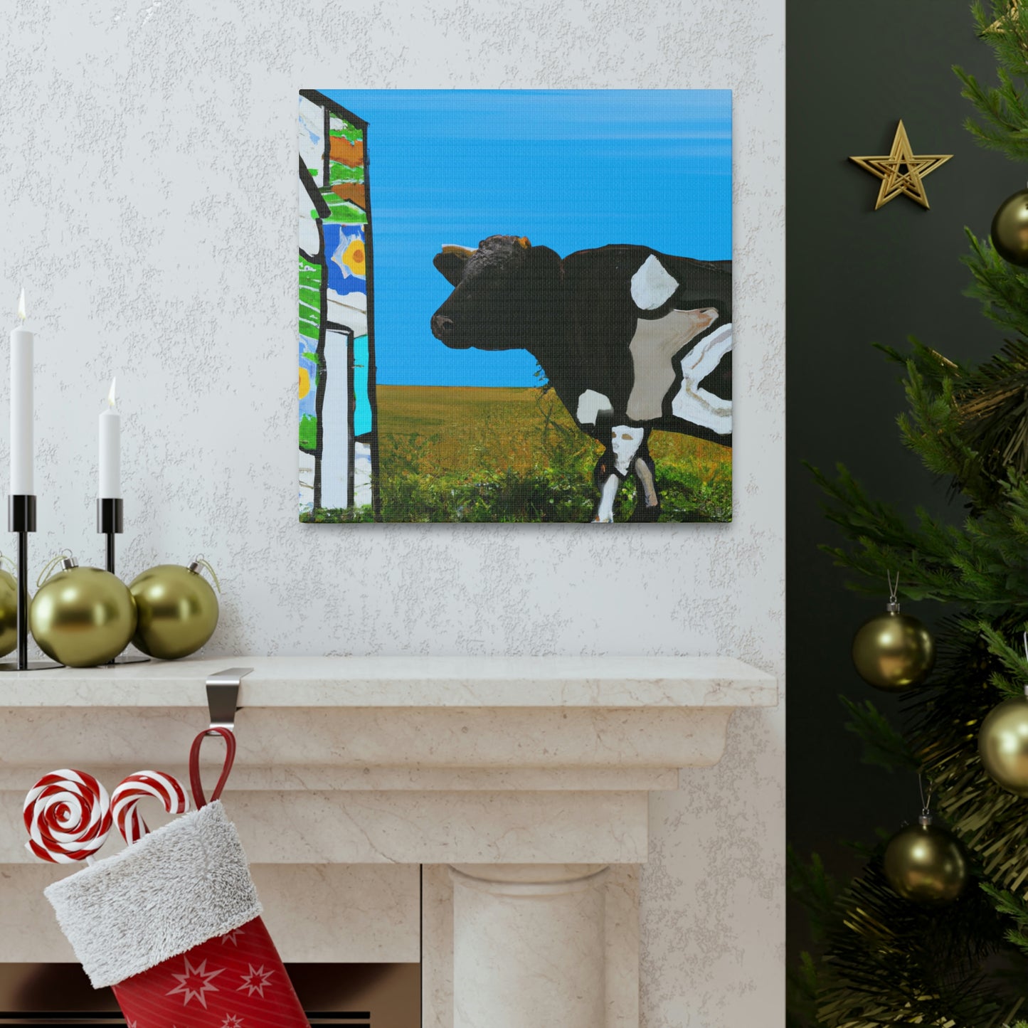 Calf in Pasturesm - Canvas