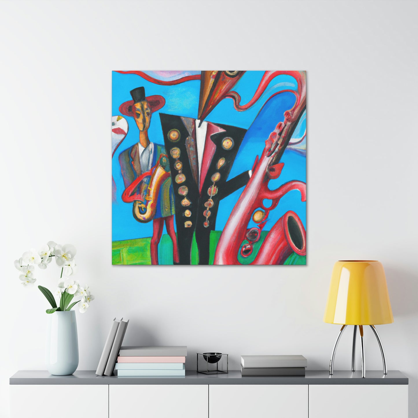 "Saxophone in Fauvism" - Canvas