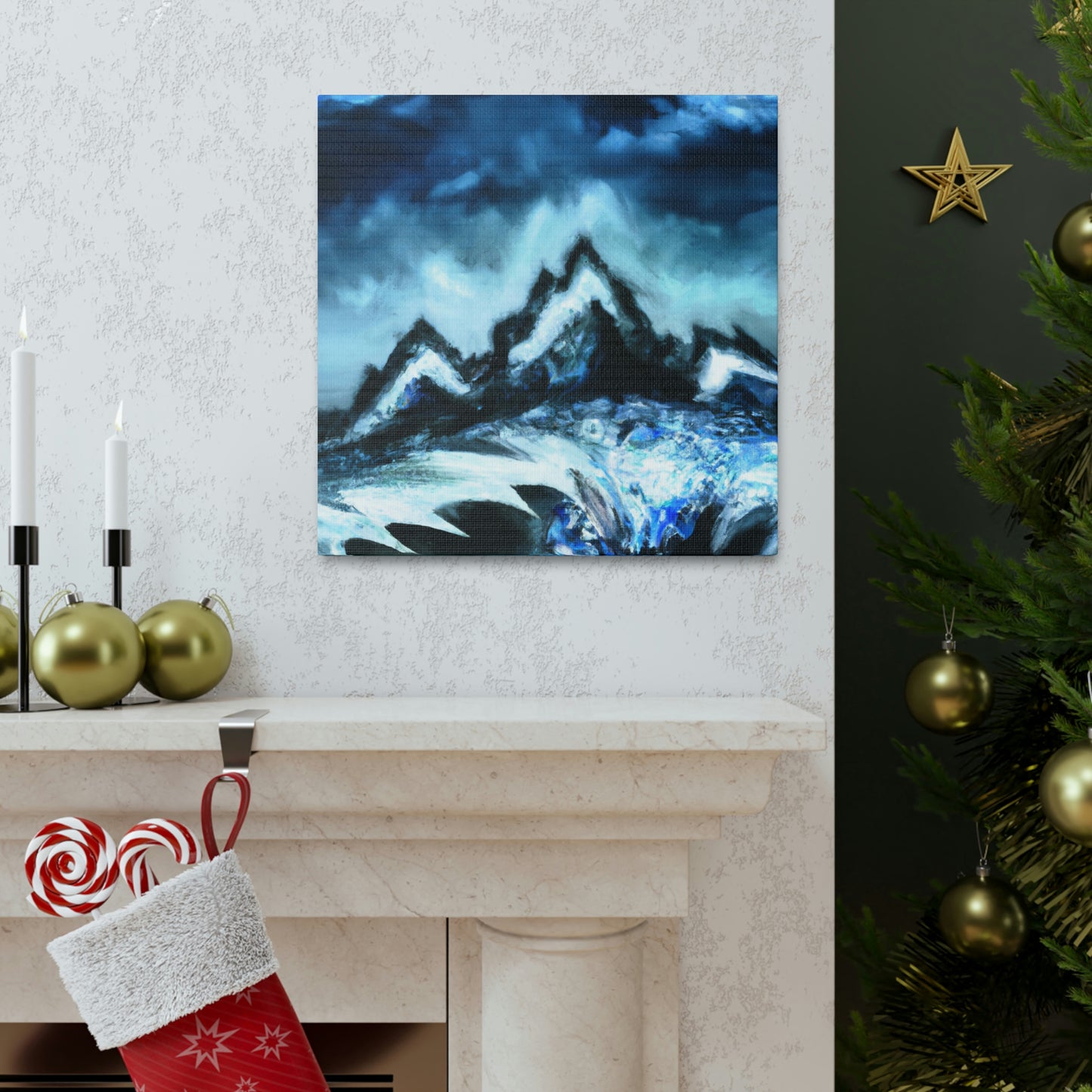 "Snowy Mountain Majesty" - Canvas