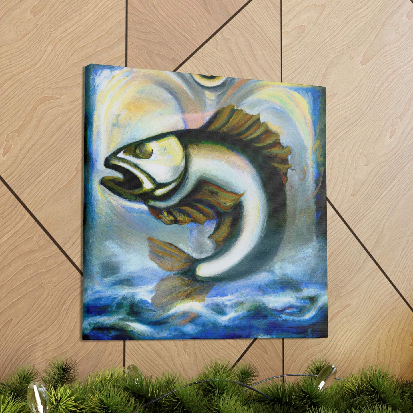 Walleye in Art Deco - Canvas