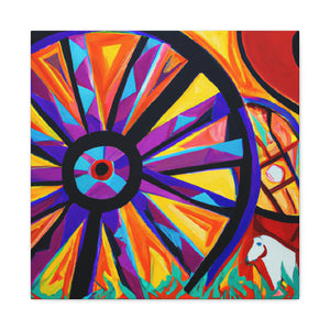 "Wagon Wheel Symphony" - Canvas