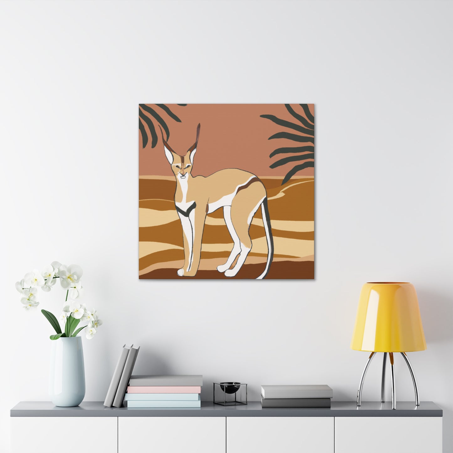 "Caracal's Deco Dream" - Canvas