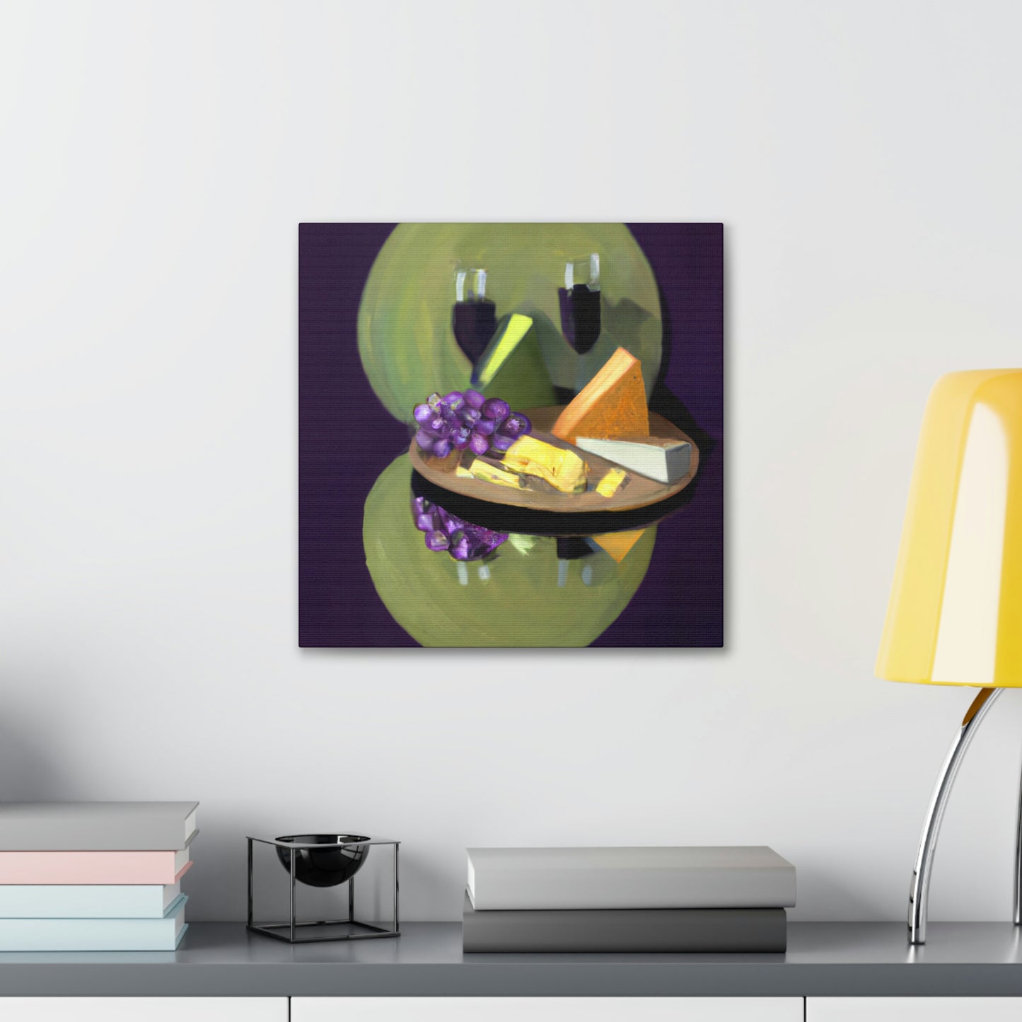 Grapes and Cheese Feast - Canvas