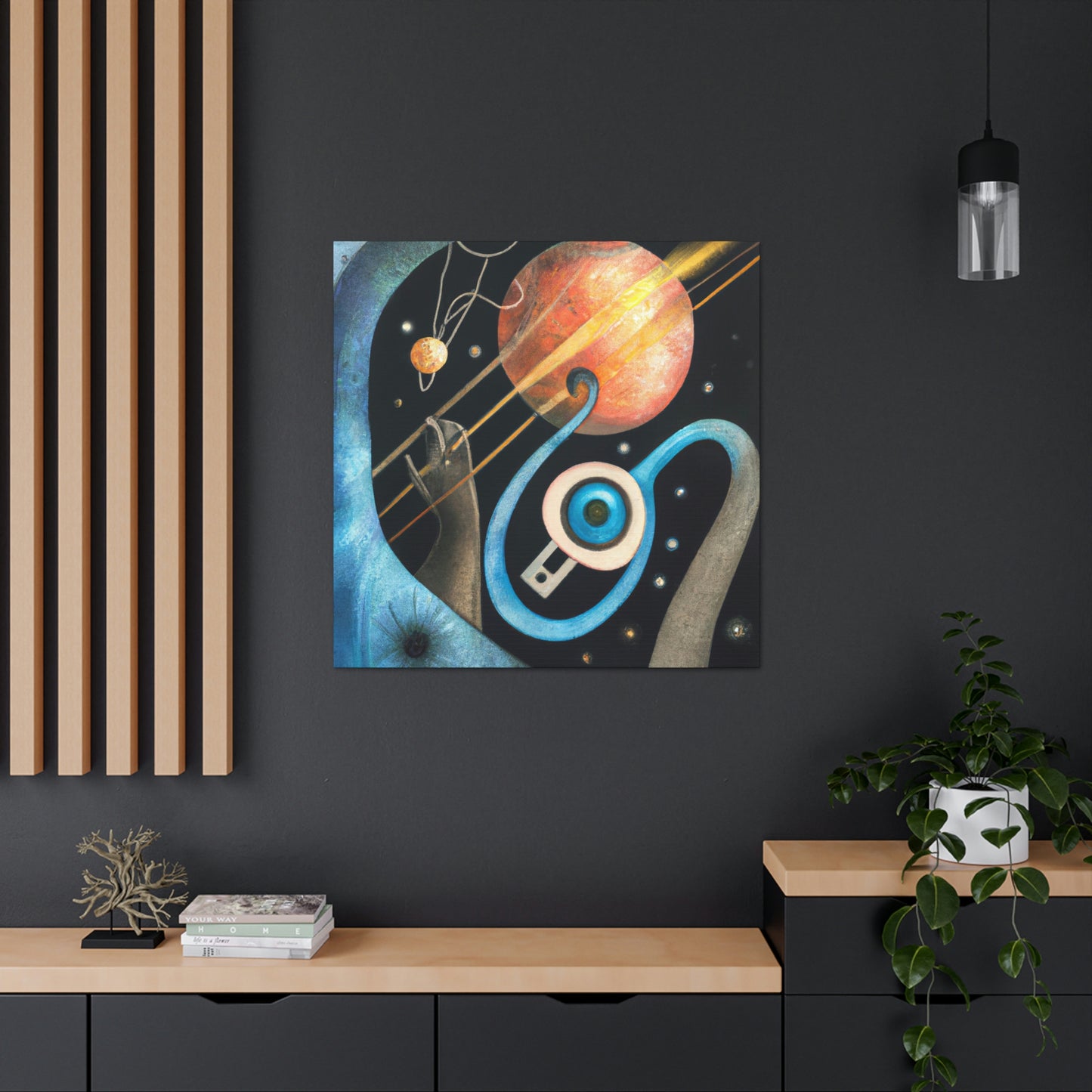 Pluto: Cosmic Deco - Canvas