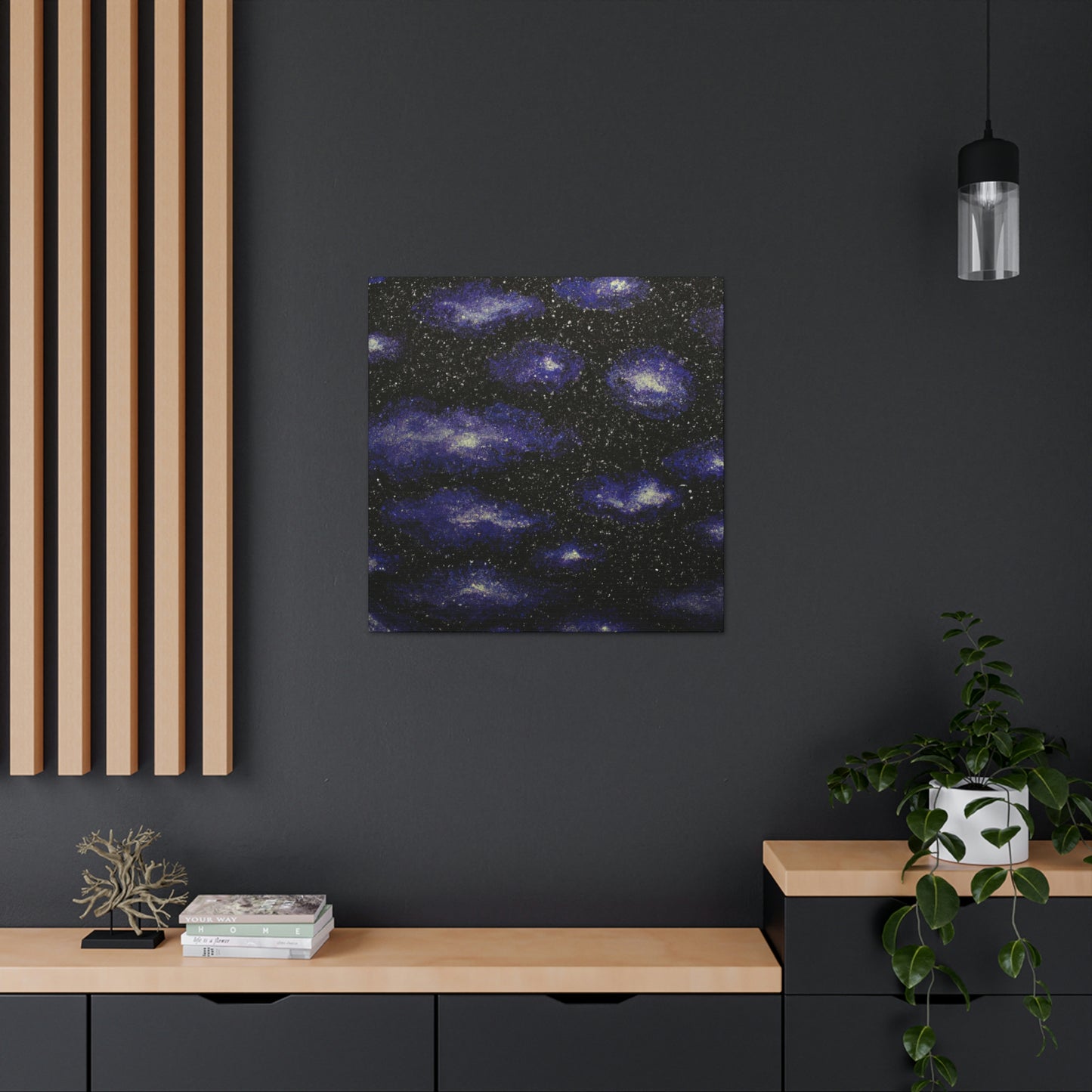 Nebula in Pointillism - Canvas