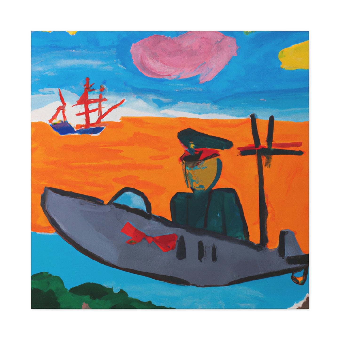 "Seabee in Fauvism" - Canvas