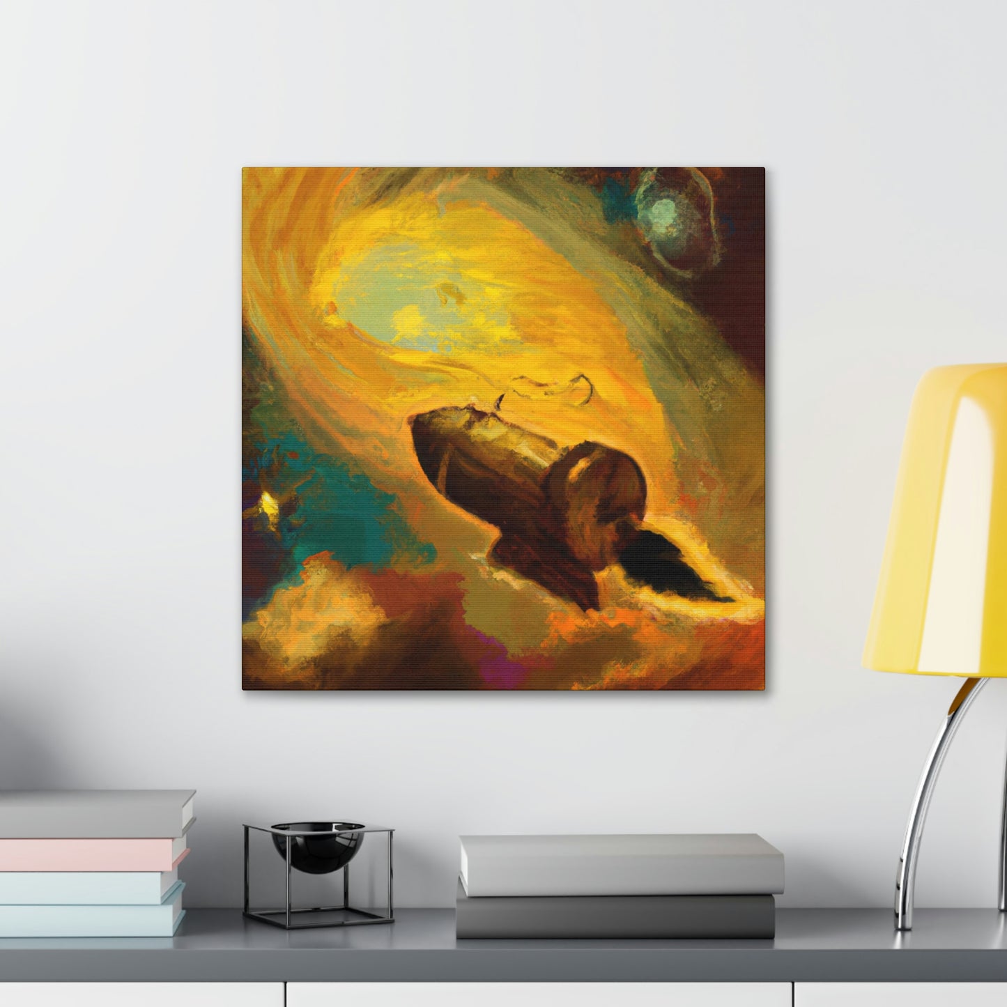 "Comet Illuminates Sky" - Canvas