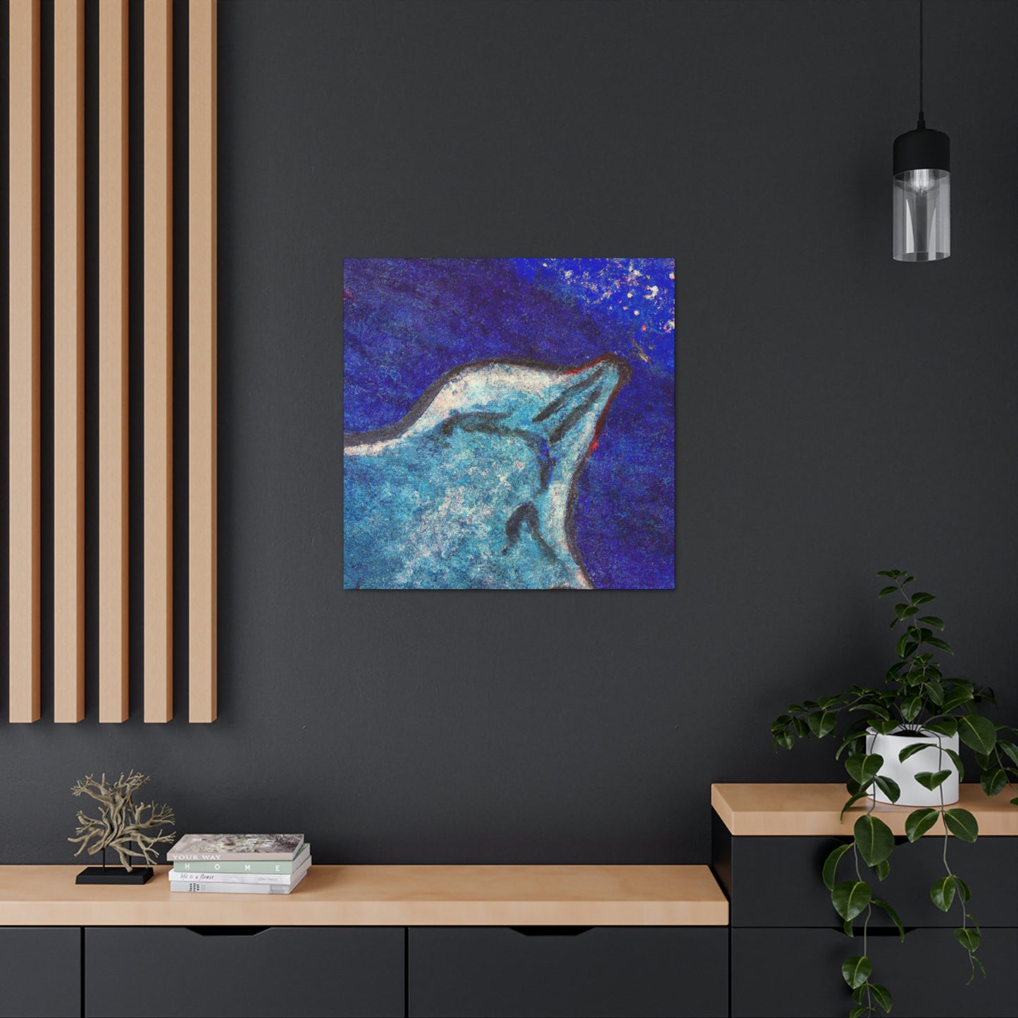 Stingray's Glistening Dance - Canvas