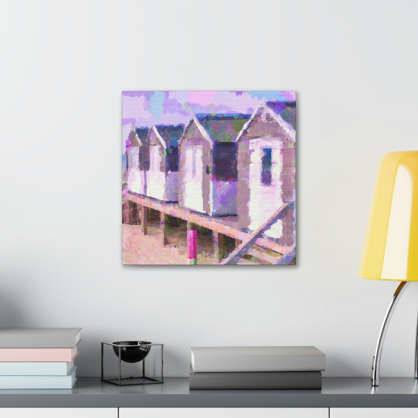 "Beach Cottages Dreaming" - Canvas