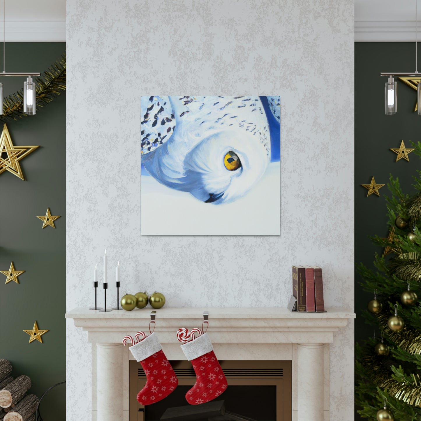 Snowy Owl Splendor - Canvas