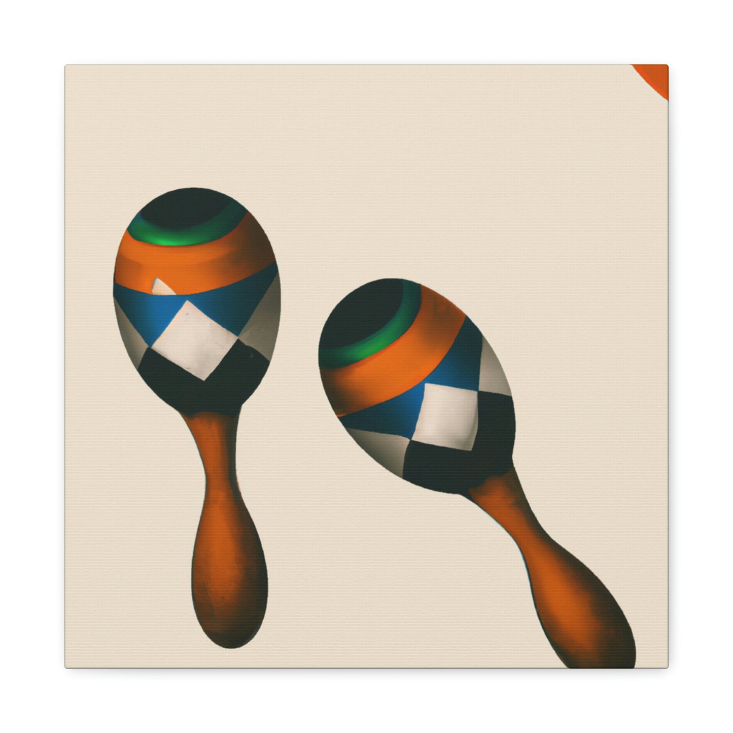 Maracas: A Minimalist Study - Canvas