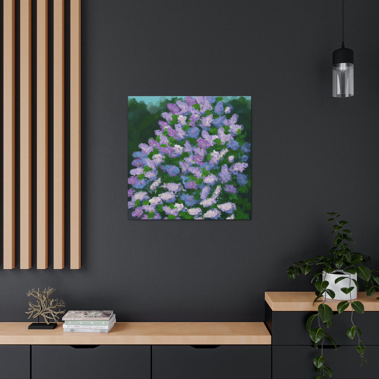 "Lilac Petal Abstraction" - Canvas