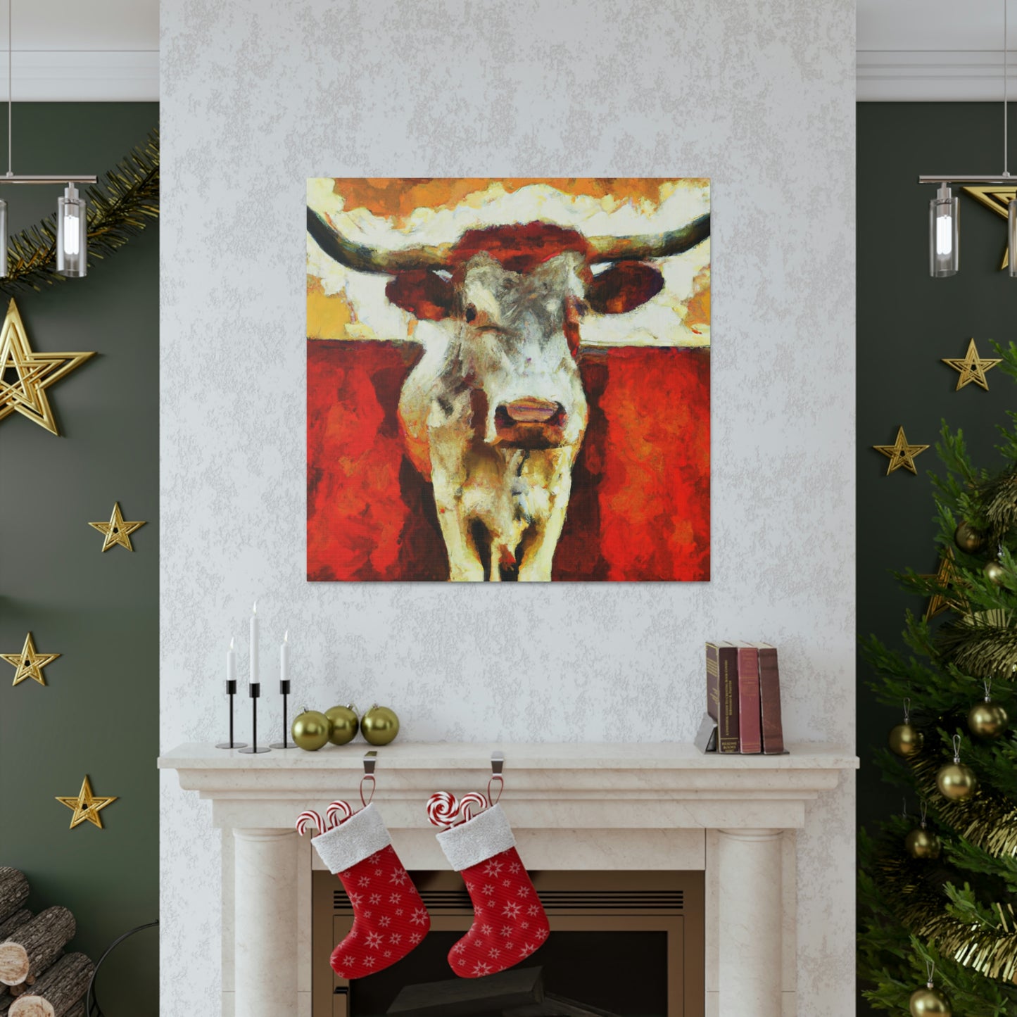 "Texas Longhorn Majesty" - Canvas