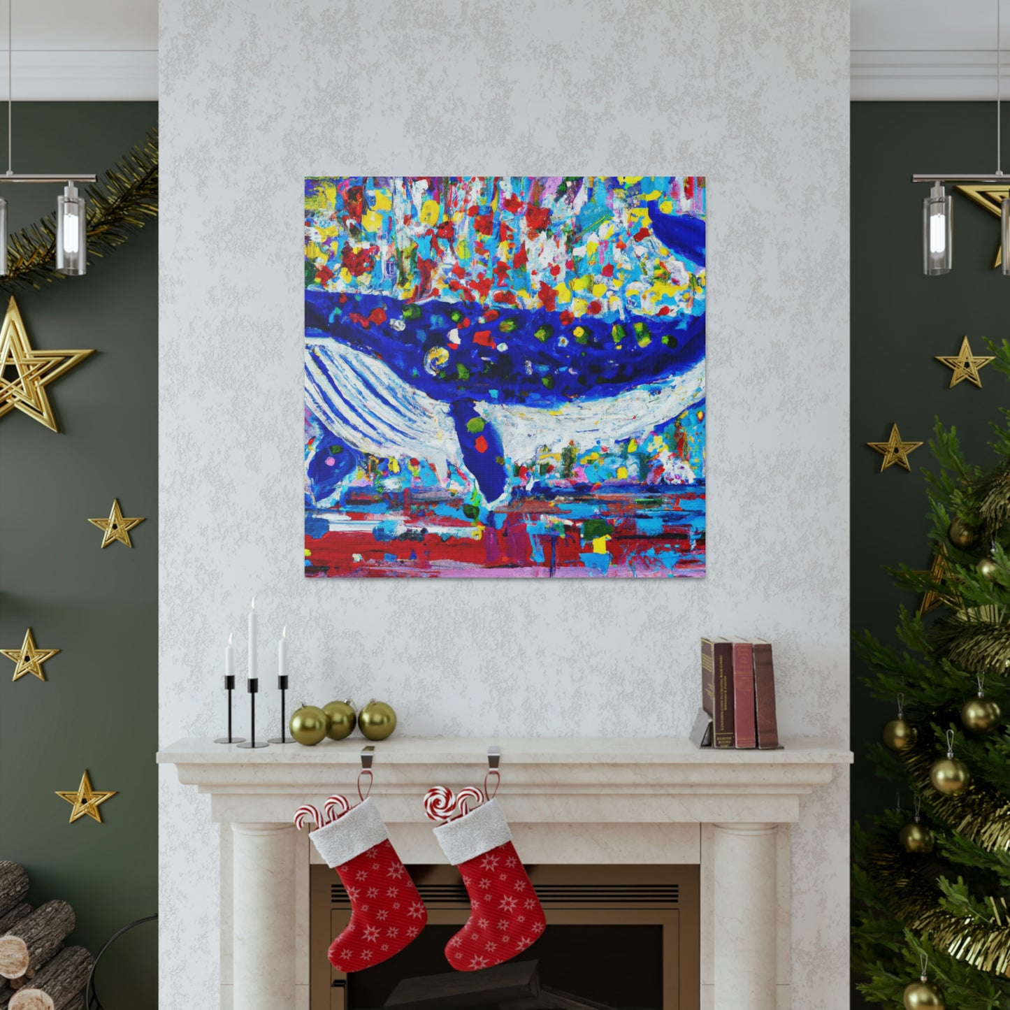 Whale in Motion﻿ - Canvas