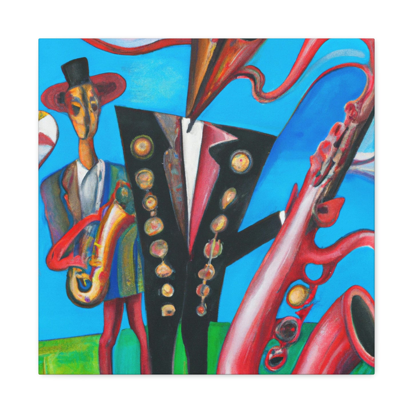 "Saxophone in Fauvism" - Canvas