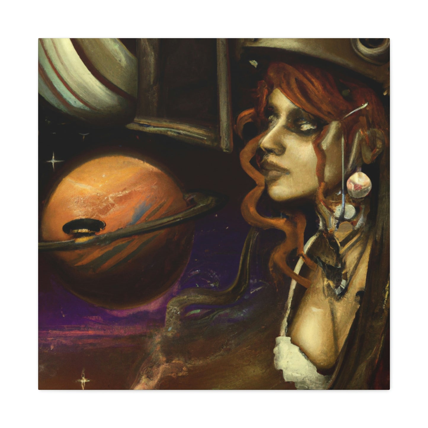 Venus in CogsDress - Canvas