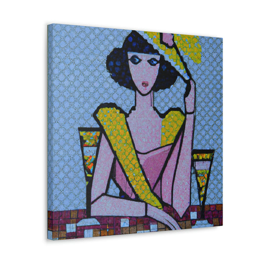 "Art Deco Pointillisme" - Canvas